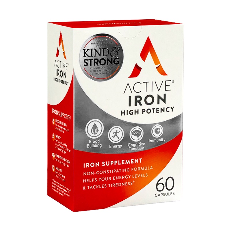 active 高含量通用装 铁25mg 60粒/盒