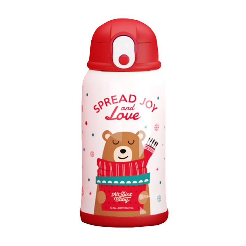 优仅ALL-JOINT麋鹿水杯网红保温杯女学生简约可爱吸管杯子儿童ins保温用品