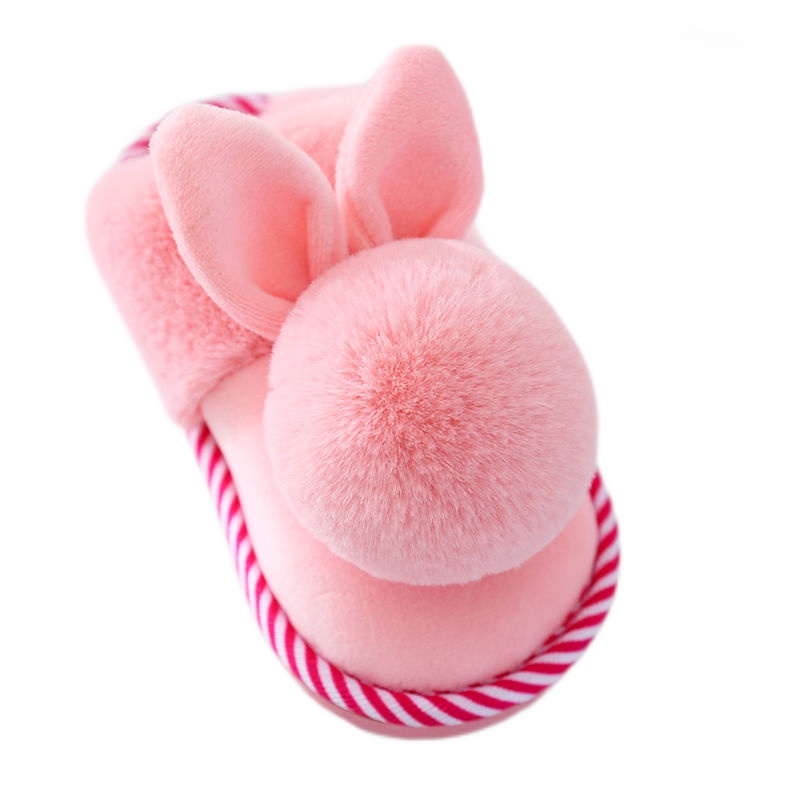 秋冬儿童棉拖鞋男女童卡通毛毛保暖棉鞋小中大童一家三口宝宝棉拖鞋臻依缘