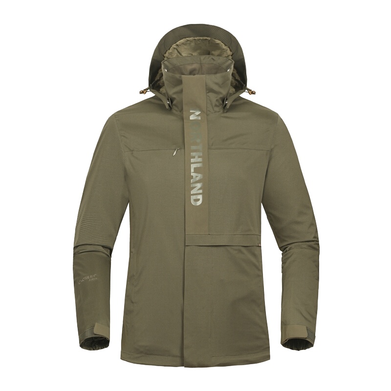 诺诗兰（NORTHLAND）冲锋衣 户外秋冬男式运动休闲防风保暖舒适透气单层旅行徒步冲锋衣外套GS065613