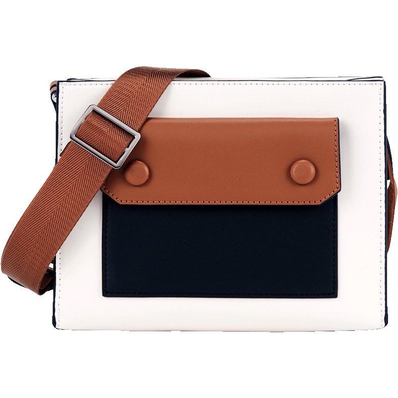 欧米omi包包女2019新款单肩斜挎包时尚拼色ins相机包