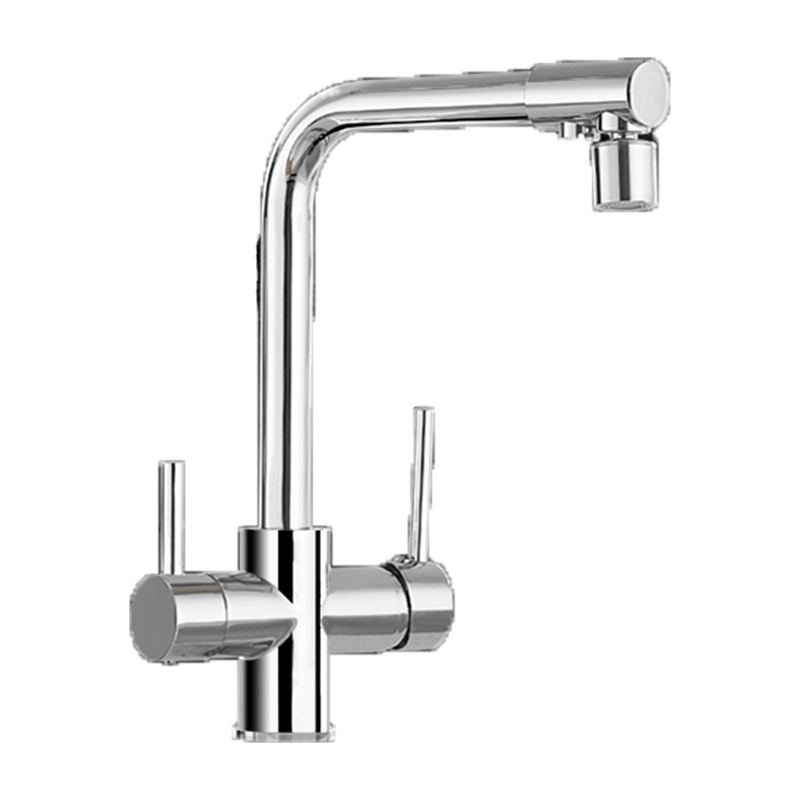 铜三合一厨房冷热水龙头洗菜盆直饮水槽纯净水器手逗家用洗碗池旋转