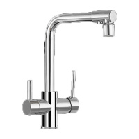 铜三合一厨房冷热水龙头洗菜盆直饮水槽纯净水器手逗家用洗碗池旋转