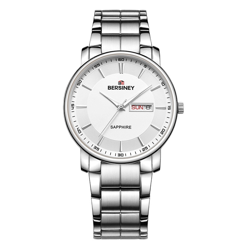 BERSINEY波西尼瑞士品牌商务手表男潮情侣表超薄大表盘石英表女防水时尚腕表 ROSA系列