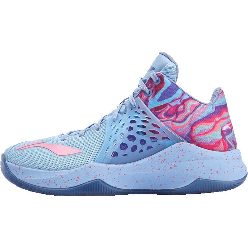 李宁（LI-NING）运动男款音速团队款高帮耐磨防滑篮球场地鞋ABPP033