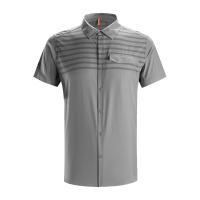 KAILAS/凯乐石翻领衬衫男款户外快干飞织轻量短袖衬衣