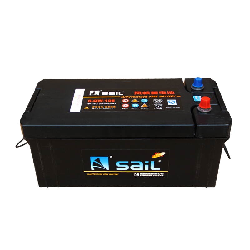 风帆(sail)免维护电瓶 蓄电池 6-QW-195 195AH