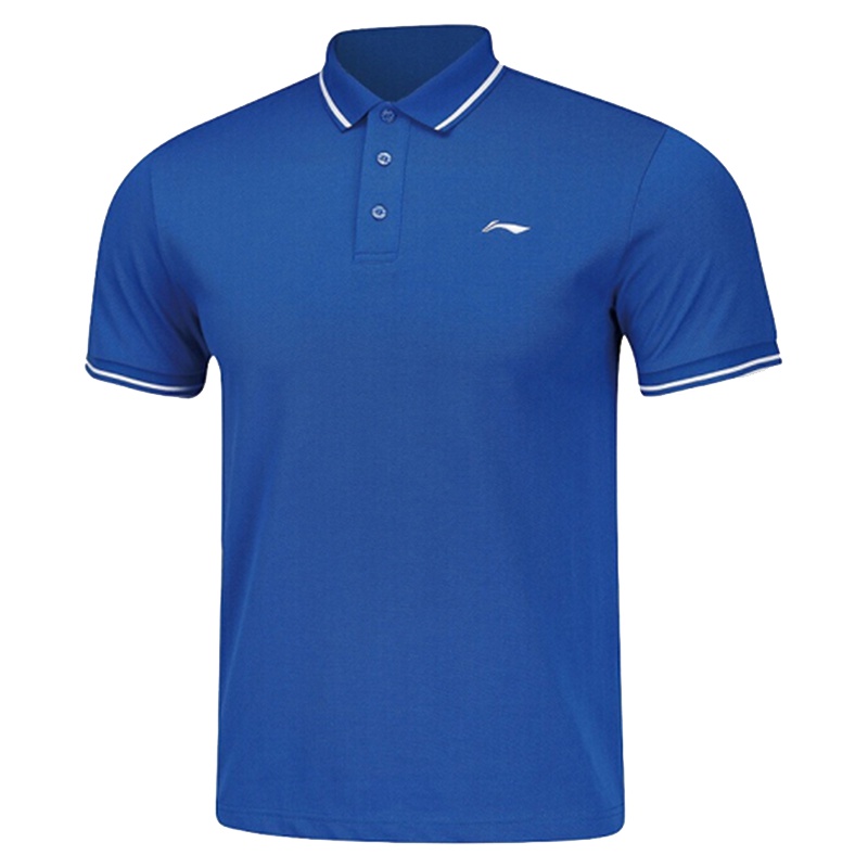 李宁运动T恤短袖夏男装修身polo衫