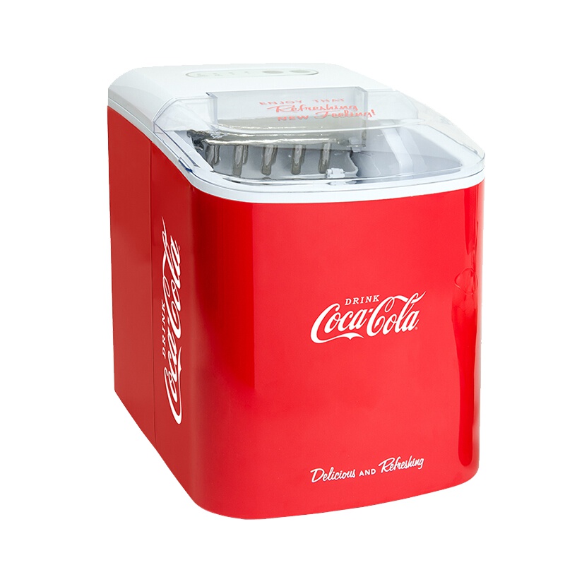 诺思得其(Nostalgia Electrics)制冰机RIC100 可口可乐系列 子弹冰块 家用商用制冰机 迷你冰块机