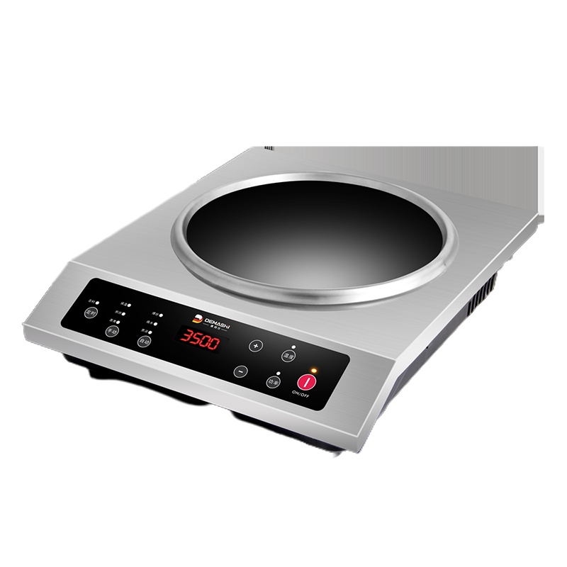 德玛仕3500w商用电磁炉大功率电池炉爆炒电磁灶商业大锅灶炒菜火锅家用平面凹面不锈钢IH-BC-3500A00W*2