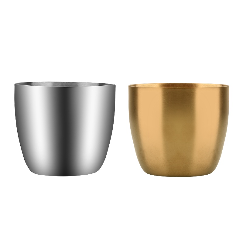 304不锈钢加厚韩式单层饮水杯水杯啤酒杯茶杯咖啡杯果汁杯冷饮杯