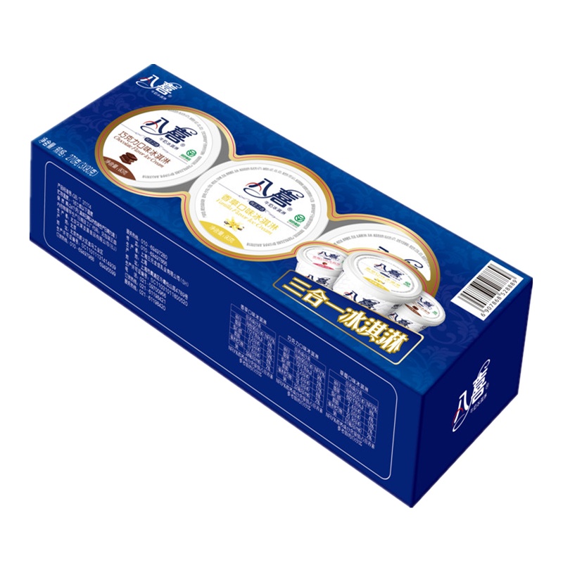 八喜 冰淇淋 三合一 混合口味 90g三杯 270g