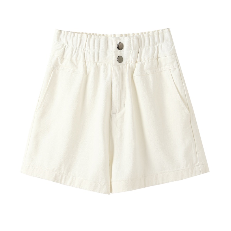 天淳尔夏款 松紧腰阔腿高腰牛仔短裤KJMM-825