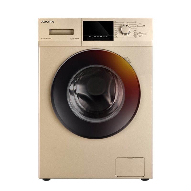澳柯玛(AUCMA)家用8公斤滚筒洗衣机 95℃高温蒸煮洗 智慧变频XQG80-B1268G (流沙金)