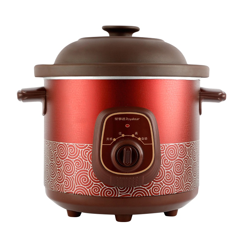 荣事达(Royalstar)电炖锅RDG-25Z(G)电炖盅红陶内胆2.5L单胆煲汤粥锅陶瓷熬盅电熬锅电盅锅熬煮炖锅