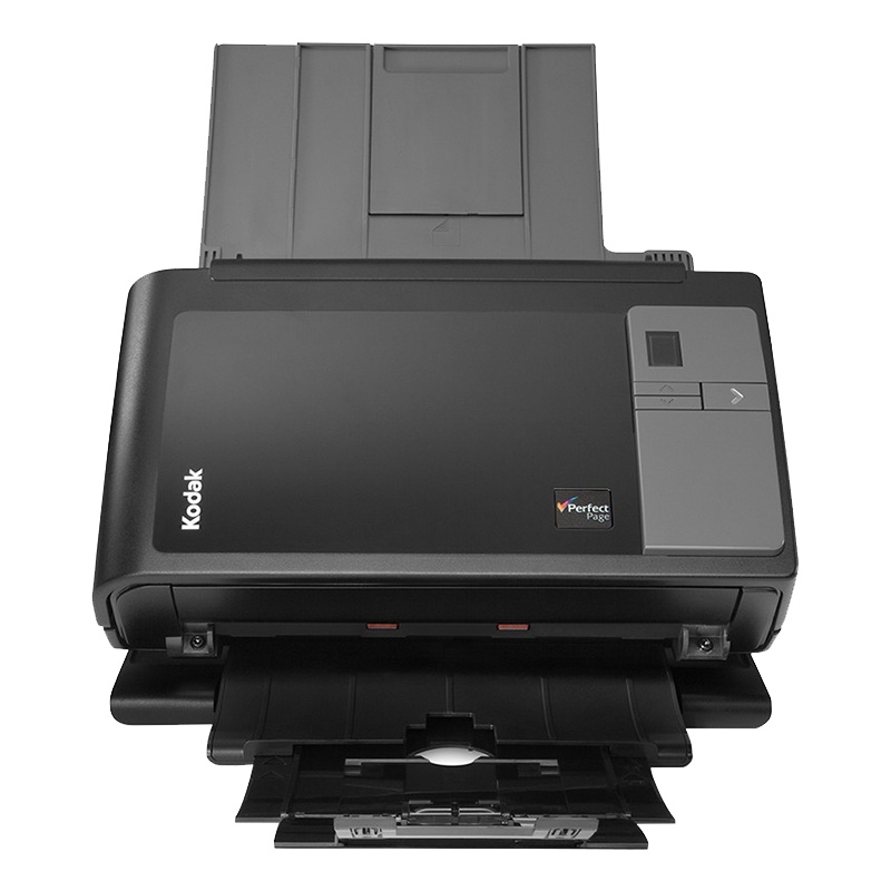 Kodak柯达i2400馈纸式扫描仪 A4彩色每分钟30张60面批量扫描高速扫描文档证件卡片48位彩色高清双CCD 黑色
