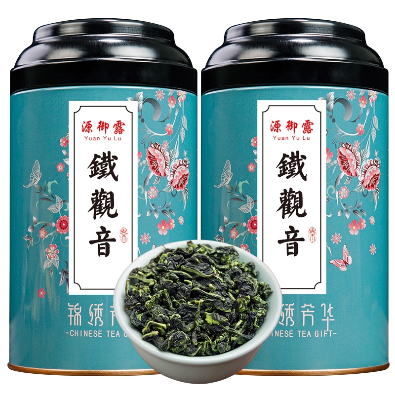 源御露(Yuan Yu Lu)安溪茶叶铁观音浓香型芳华小蓝罐装茶兰花香乌龙茶一级