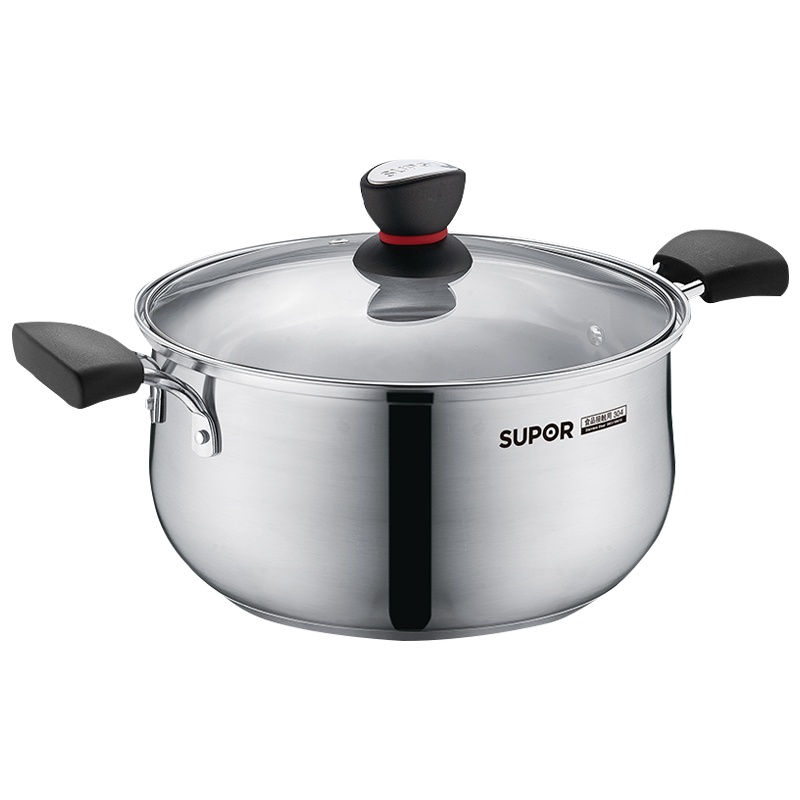 苏泊尔(SUPOR)ST22H1时尚304不锈钢汤锅22cm电磁炉通用