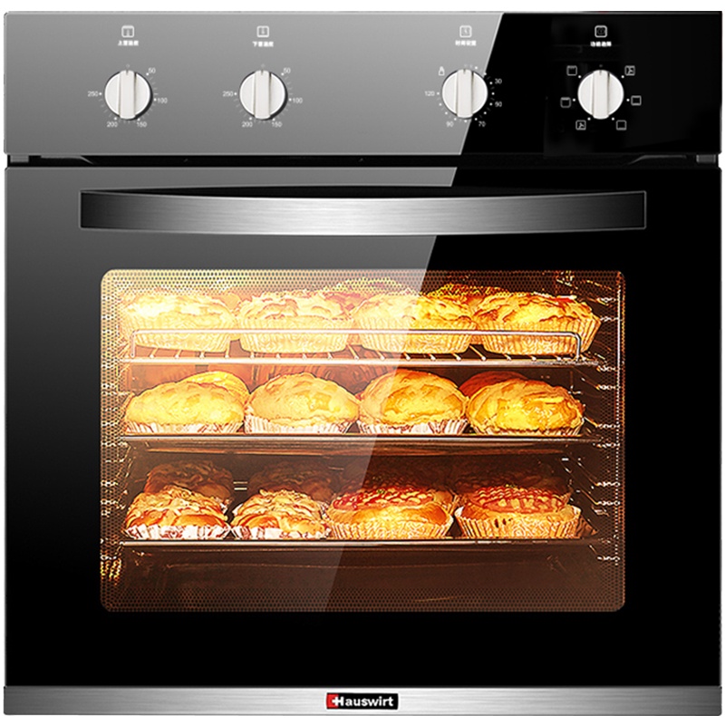 海氏(Hauswirt)烤箱 HO-M10 家用60L多功能机械式嵌入式上下一体控温大烤箱