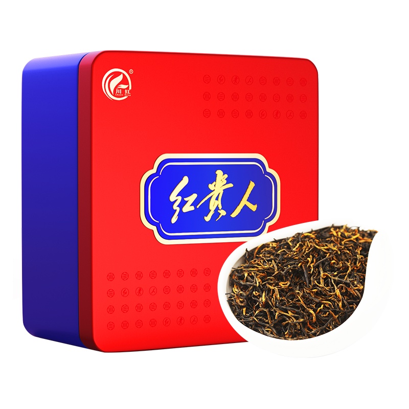 川红 红贵人特级红茶 浓香型嫩芽芽头茶叶75g/盒