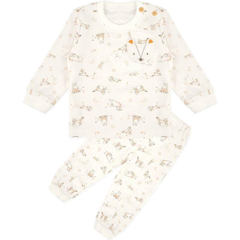 婴姿坊春季纯纯欲动系列休闲百搭印花柔软舒适透气肩开扣内衣两件套