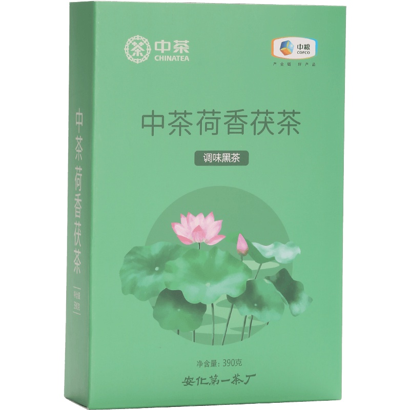 中粮中茶安化黑茶荷香茯砖390g