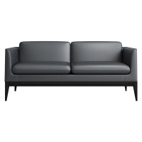 创世人 简约办公沙发商务会客接待单人沙发简易西皮单人沙发