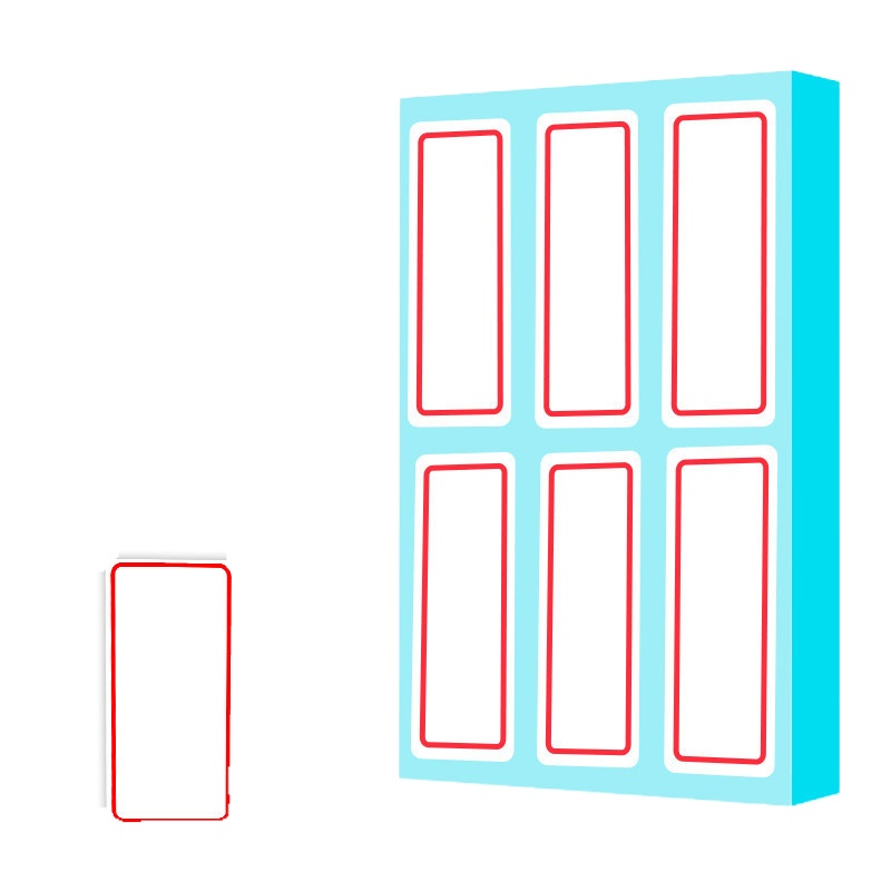 得力deli7182手写标签贴自粘性标贴/不干胶标签多种笔可写25*53mm分类贴纸办公用品12张/包10包