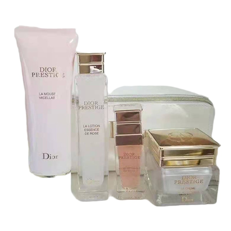 专柜迪奥花秘套包 花蜜活颜丝悦护肤套装(洁面+精油+修护霜+精粹露)