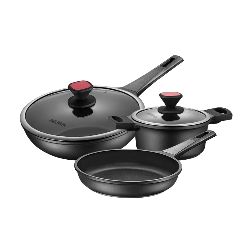 爱仕达(ASD) 套装锅 PL03A7WG 磁通新不粘三件套