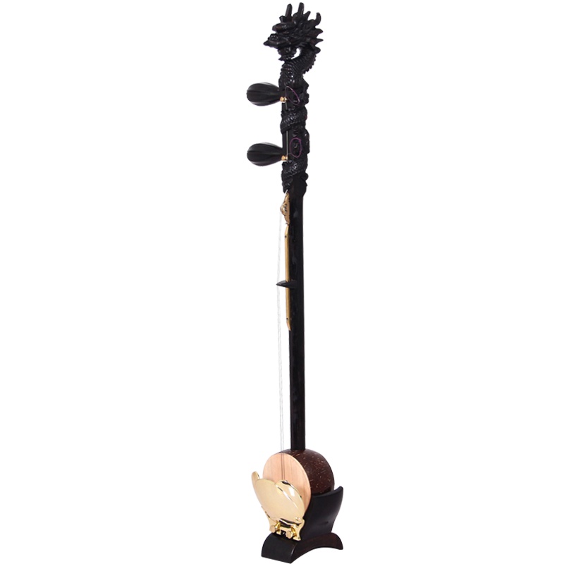 梵巢 板胡 黑檀木 河南 豫剧 龙头 如意头 两款可选 乐队演奏 BH-08 梧桐木面板 老椰子壳