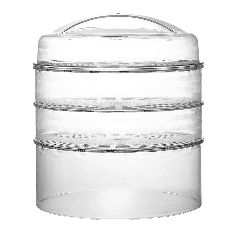 拜杰保温菜罩加厚多层盖菜罩子家用剩菜饭菜罩 防尘防蚊蝇虫食物罩餐桌保鲜盖 四层[矮款2个+高款1个+保温盖1个]