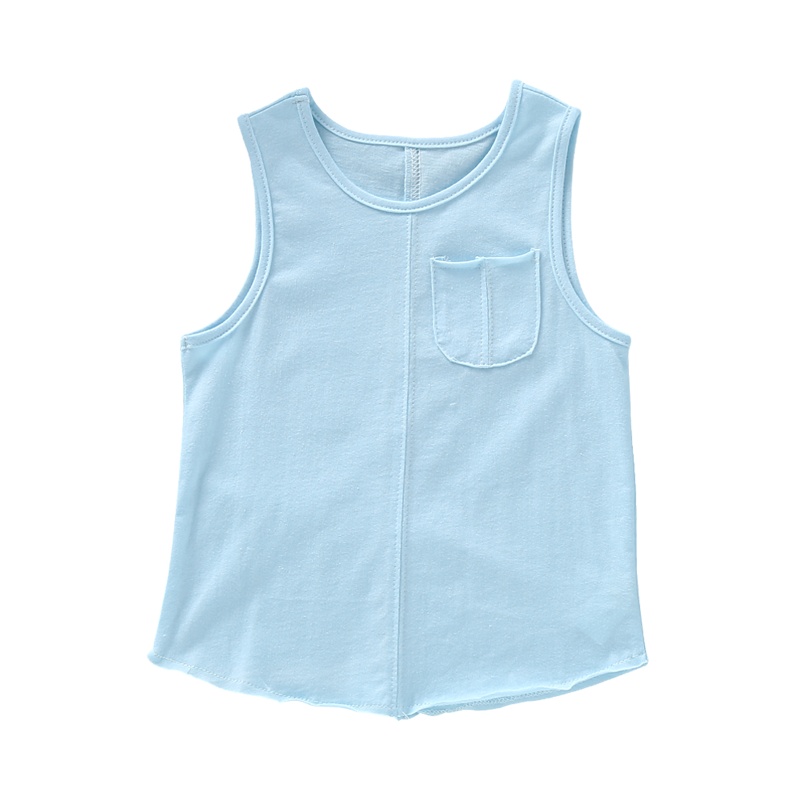 龙之涵(LONGZHIHAN)儿童背心纯棉女童夏装童装新款2020夏季男童童儿童马甲/背心