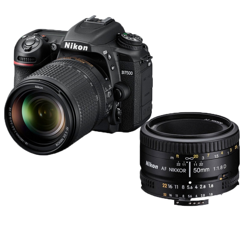 尼康(Nikon) D7500(18-200+50F1.8D)单反套机