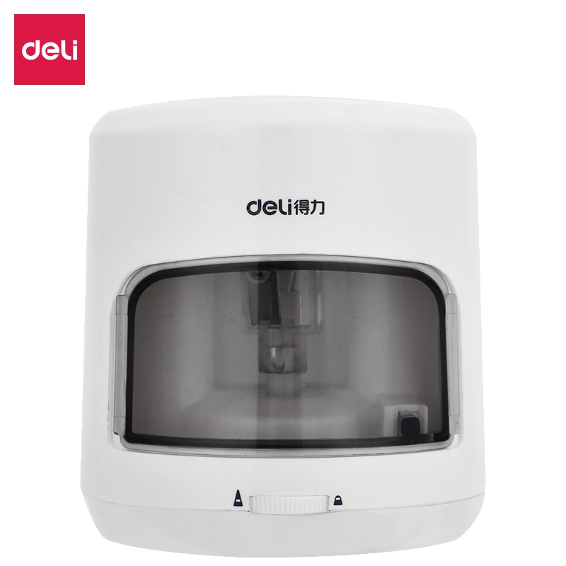 得力电动削笔机全自动转笔刀削笔器铅笔刀铅笔刨小学生省力电动安全儿童刨笔刀卡通素描铅笔刀便携0502BAI