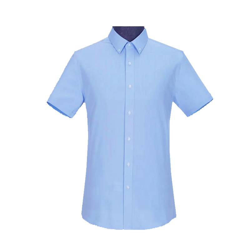 免烫短袖衬衣(上衣一件)男