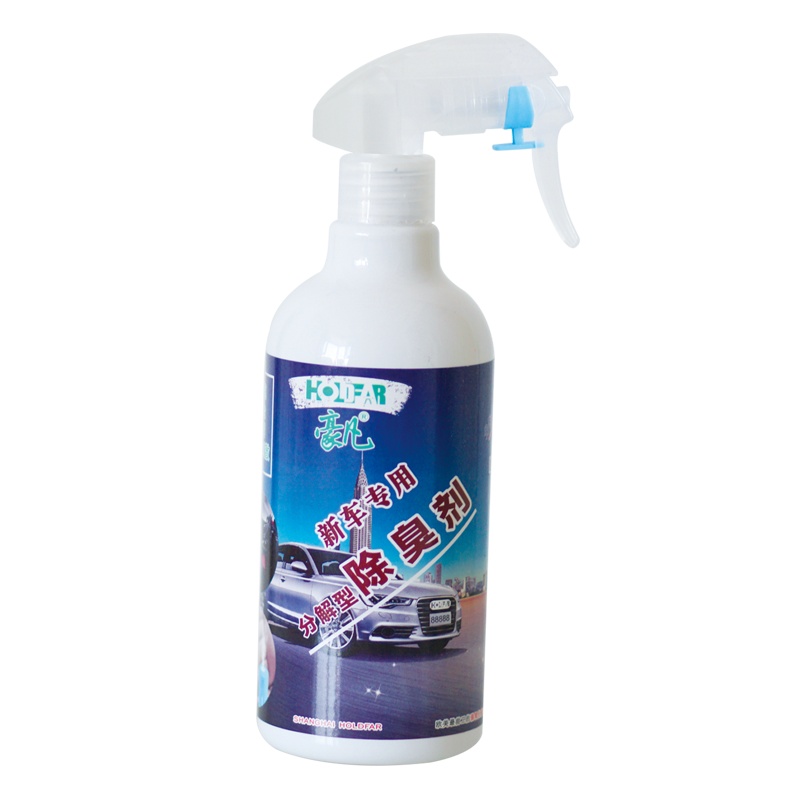 豪凡 分解除甲醛新车专用 除臭剂 车内清新空气 车载专用家居清洁 480ml/瓶 常规装+赠花王喷头一个