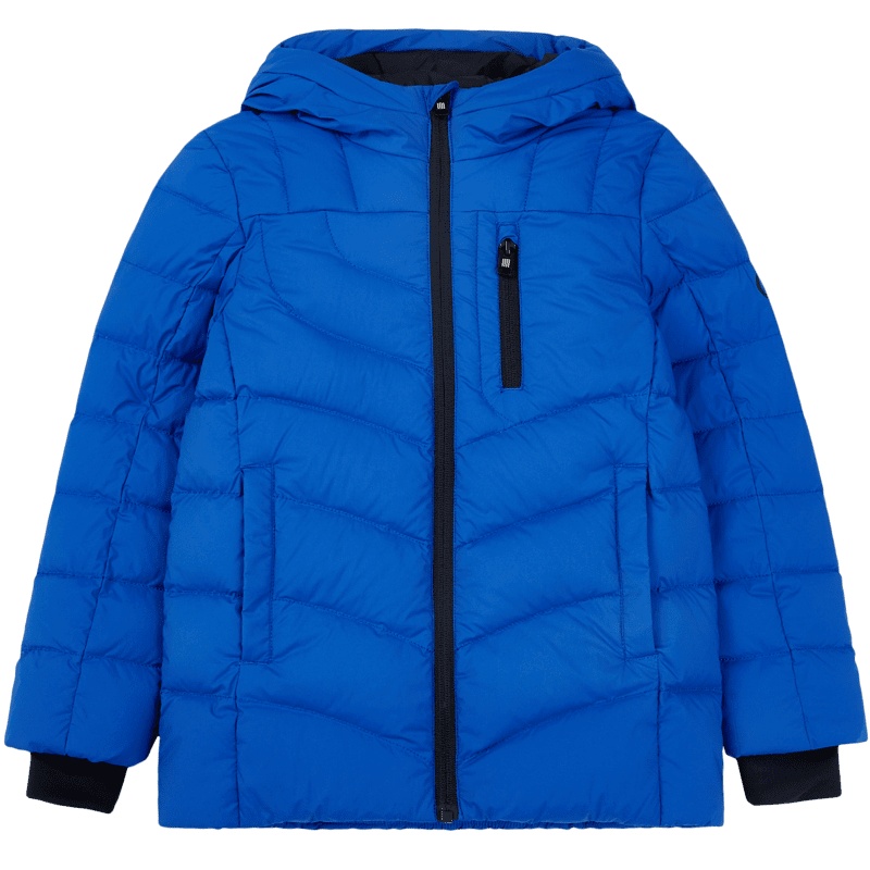 波司登童装新款男童保暖运动连帽中大童纯色秋冬羽绒服