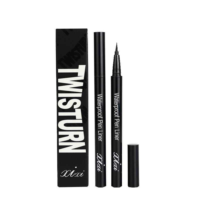 国货彩妆xixi立体眼线液笔自动防水不易晕染海绵头软毛刷