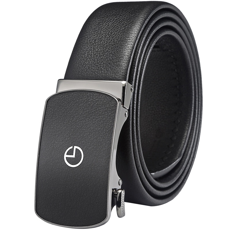 金利来（Goldlion)皮带男士头层牛皮自动扣腰带青年休闲商务裤带潮