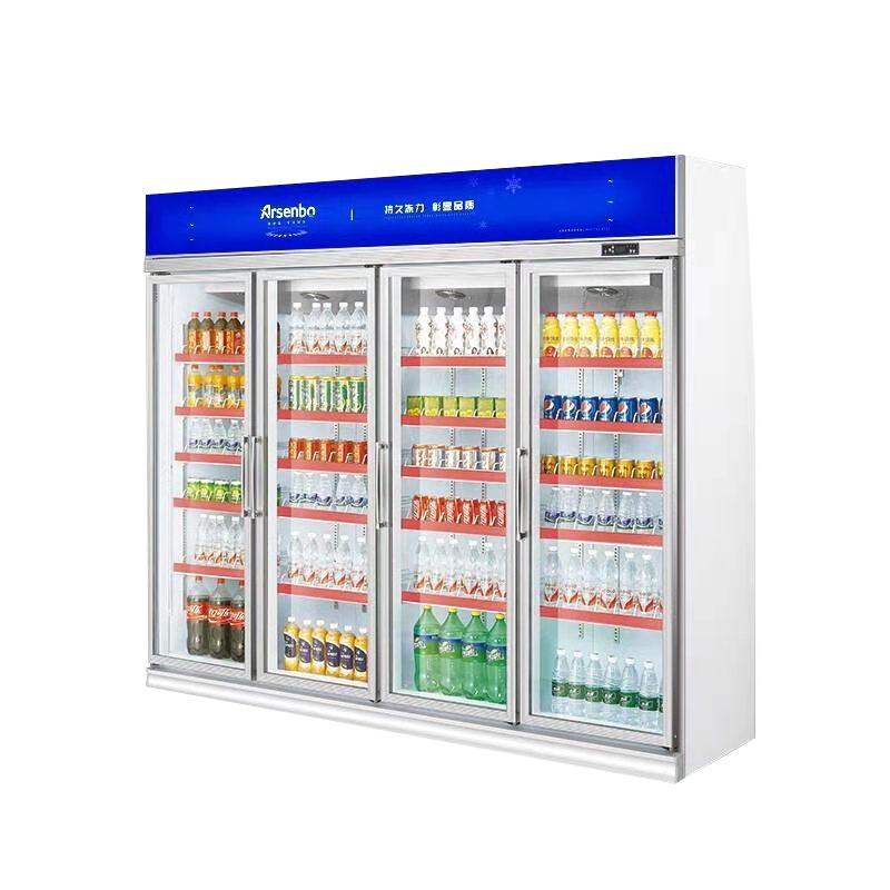 雅绅宝(Arsenbo)饮料展示柜冷藏立式冰柜商用冰箱饮品保鲜柜超市两门双门冷柜水果柜风冷无霜 豪华款2000L风冷无霜