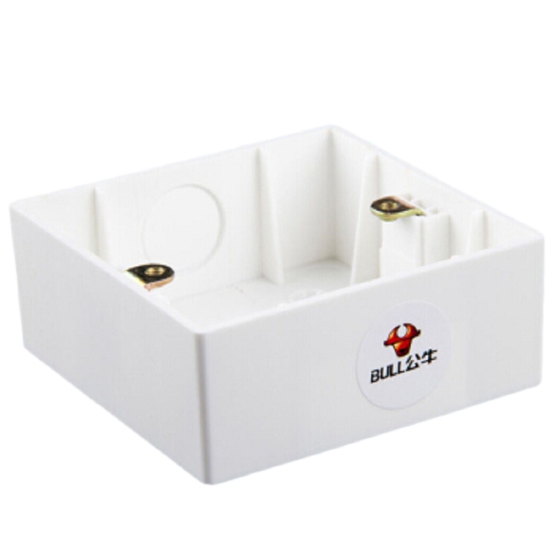 公牛(bull) 开关插座面板 明装底盒 h2明盒86型盒底