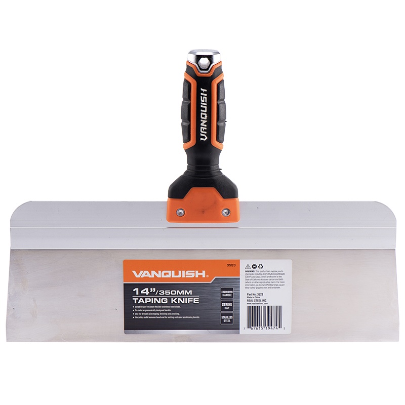 万创(VANQUISH)不锈钢油灰刀刮刀铲刀腻子刀清洁批刀14”(350mm) 3523