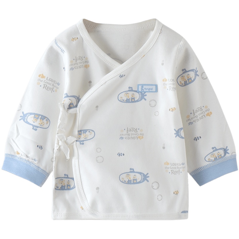 童泰新款夏季婴儿衣服初生儿四季家居服0-3月新生儿纯棉和服上衣