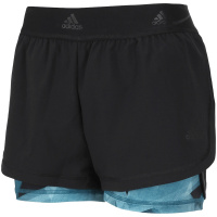 【自营】adidas阿迪达斯女服运动短裤综合训练短裤BQ8476 L BQ8476黑