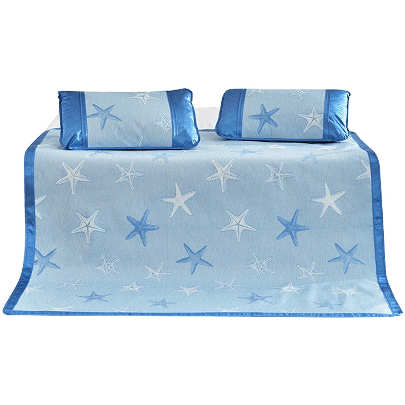 LOVO家纺凉席1.8m床夏凉席三件套双人可折叠夏季空调凉席1.5m席子凉席/凉枕