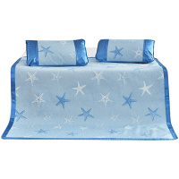 LOVO家纺凉席1.8m床夏凉席三件套双人可折叠夏季空调凉席1.5m席子凉席/凉枕