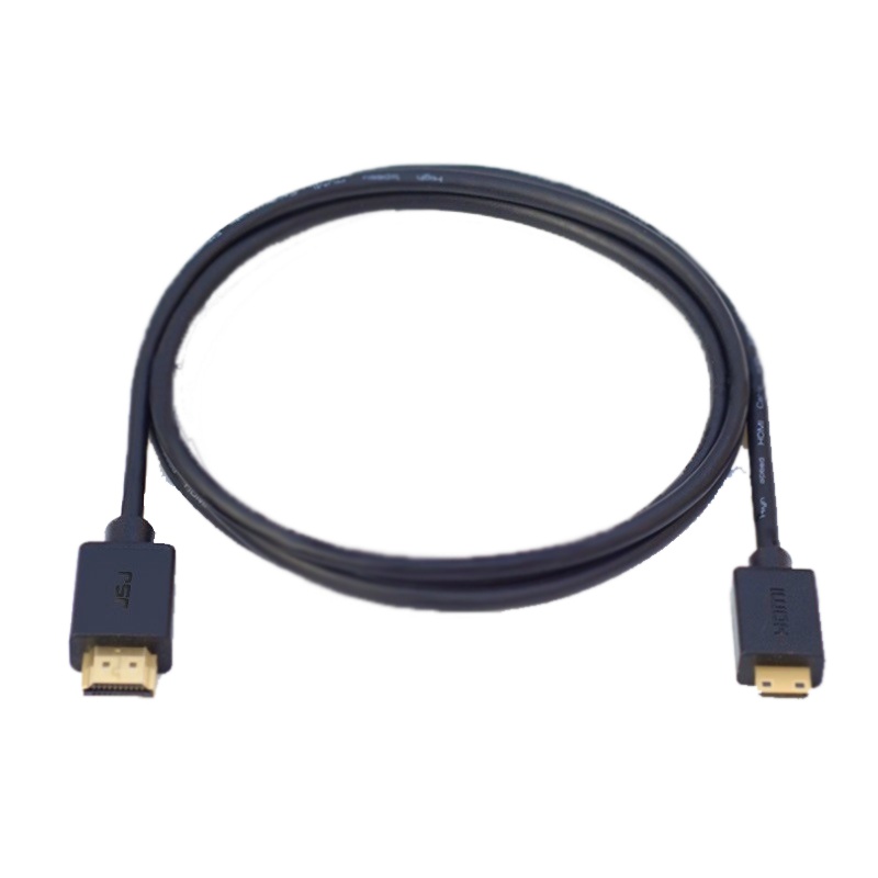 富威德Mini HDMI转hdmi线1米迷你高清线 佳能5D2 5D3 5D4 6D 70D连接监视器