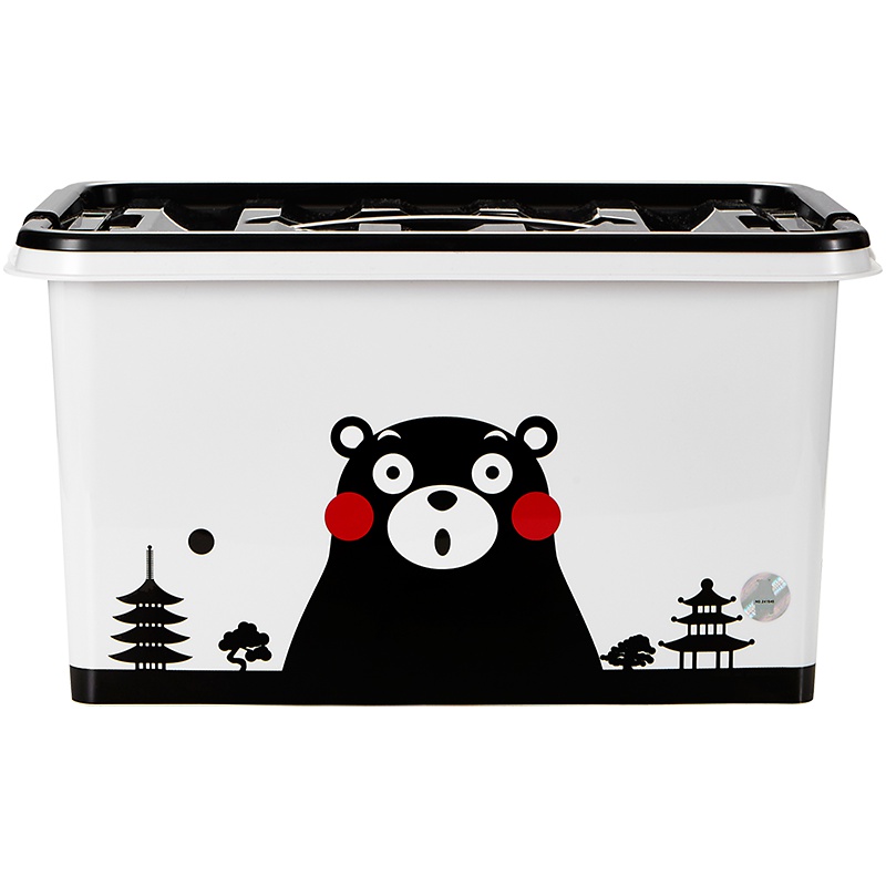 JEKO&JEKO熊本熊手提式储物箱16L儿童收纳箱玩具整理箱塑料卡通收纳盒SWB-5456