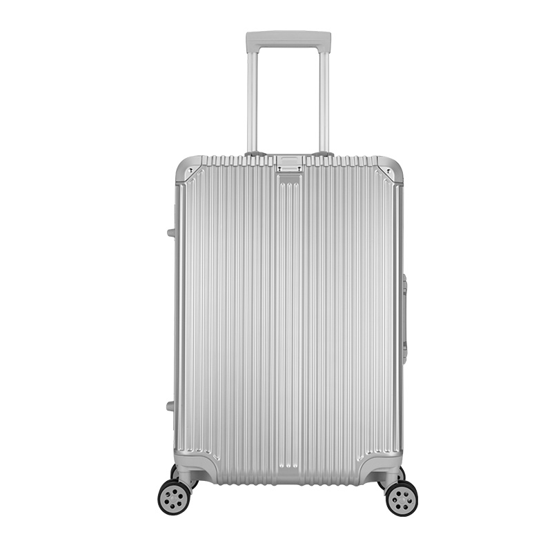 丹爵(DANJUE)铝框拉杆箱万向轮行李箱D2-20寸银色